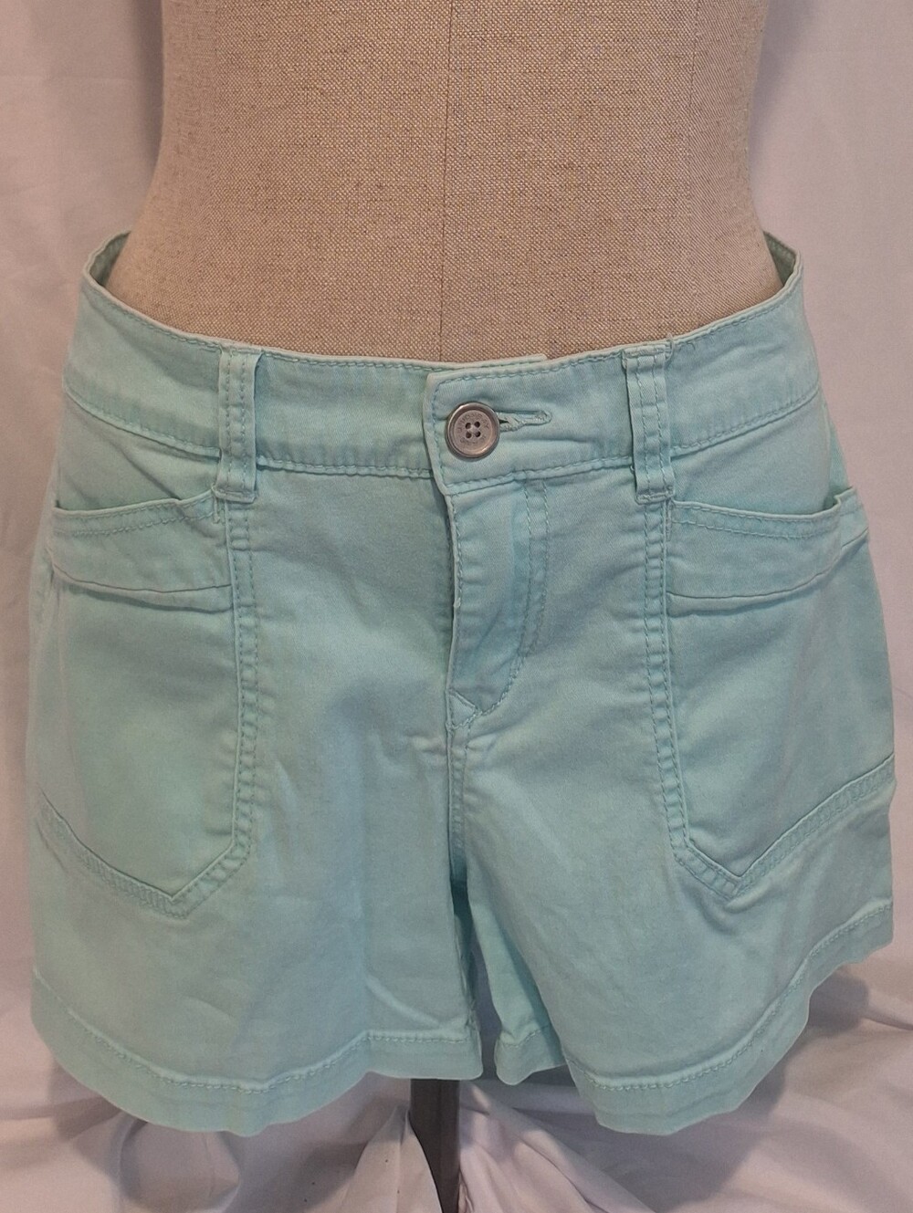 UNIONBAY Mint Green High-Rise Casual Shorts